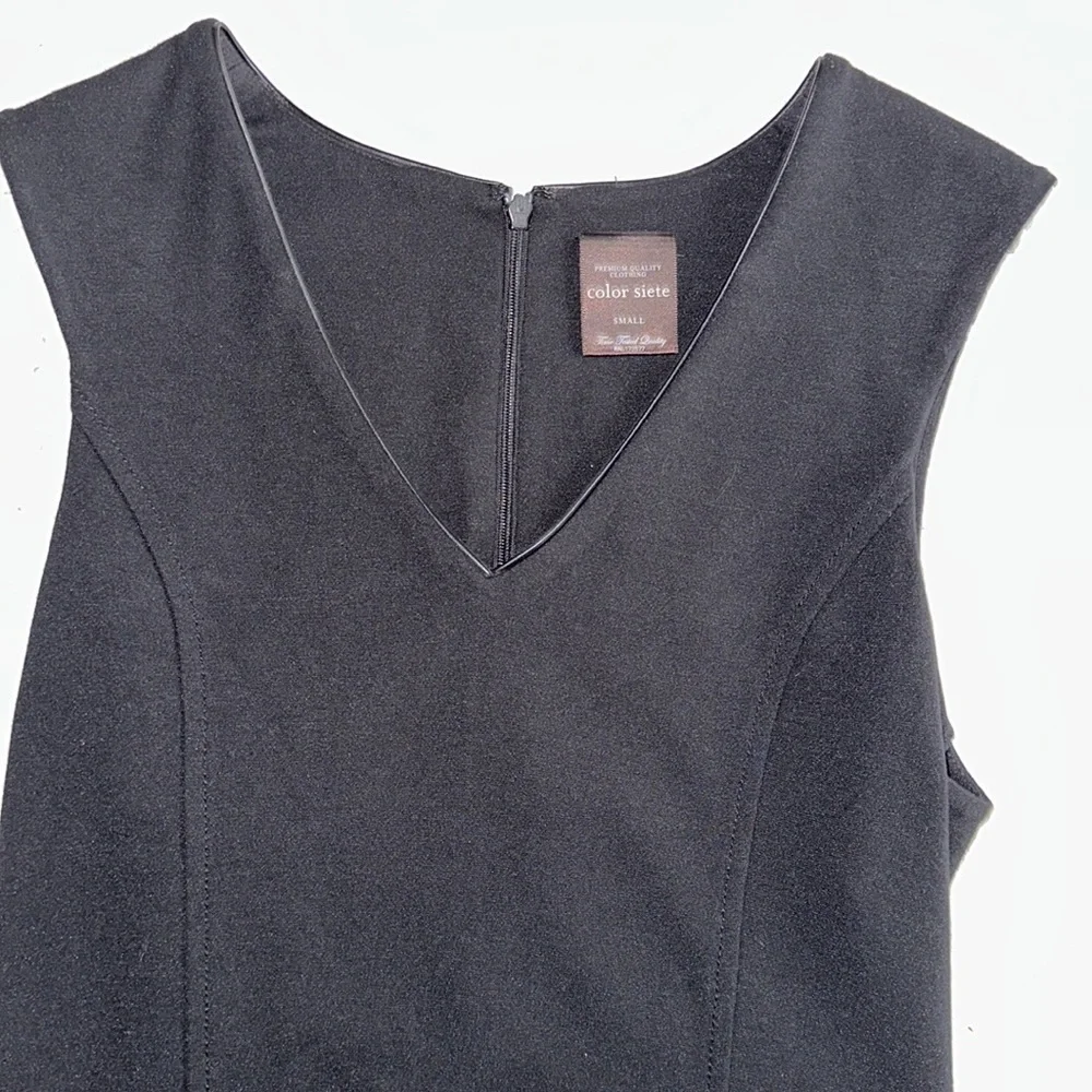Never worn Color Siete black sleeveless dress - size small - Picture 3 of 4